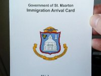 Their customs card is a little more colourful than ours!